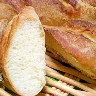 米粉入りモッチリ☆フランスパン
